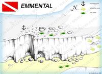 Croatia Divers - Dive Site Map of Emmental